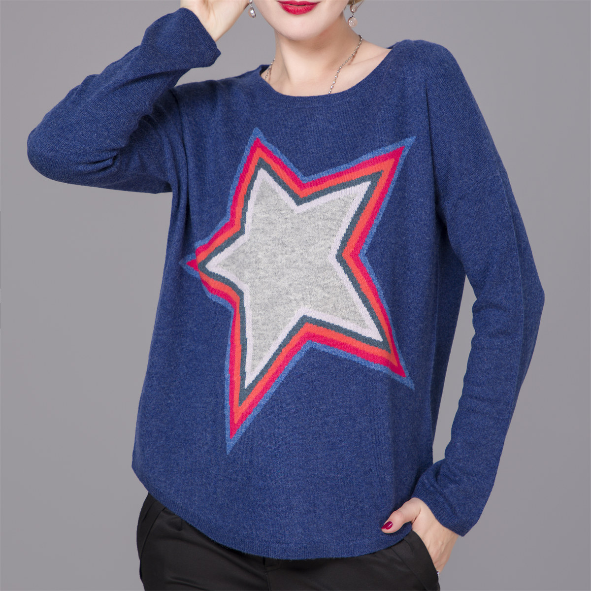 crew neck cashmere sweater