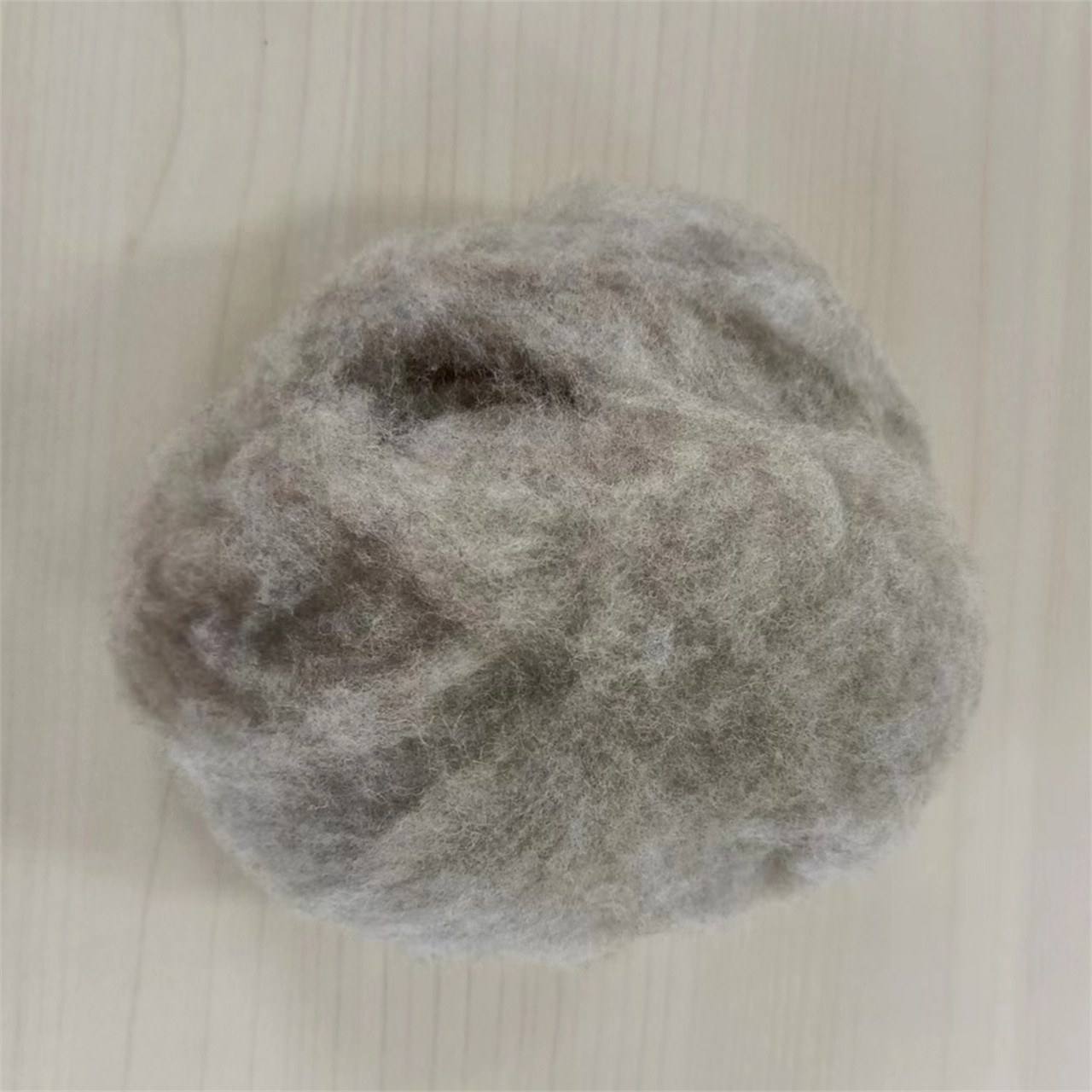 carded Chinese sheep wool brown